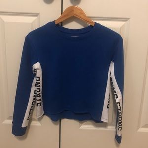 Justice Active size 12 crop sweatshirt